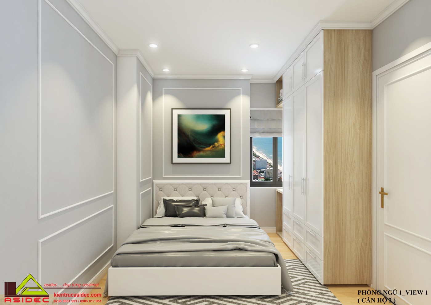 NỘI THẤT CĂN HỘ CỔ ĐIỂN 2 PN